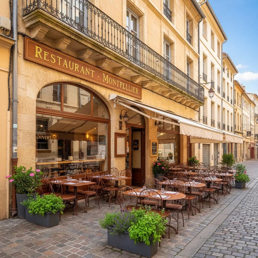 Restaurant 120m² à Montpellier : terrasse - extraction - Image 1