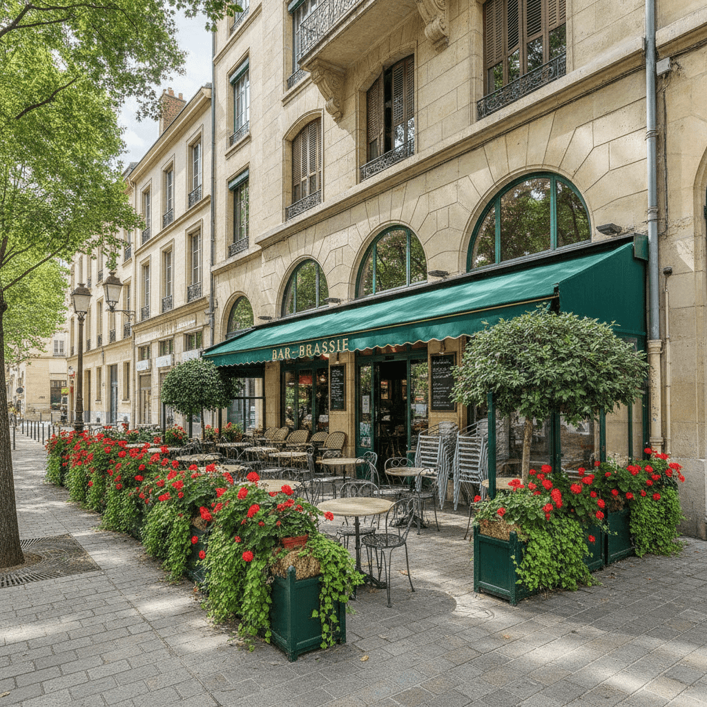 Bar-brasserie 170m² à Lyon : terrasse - licence IV