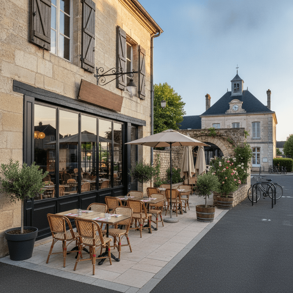 Restaurant 205m² à Faverolles : terrasse - licence IV - Image 1