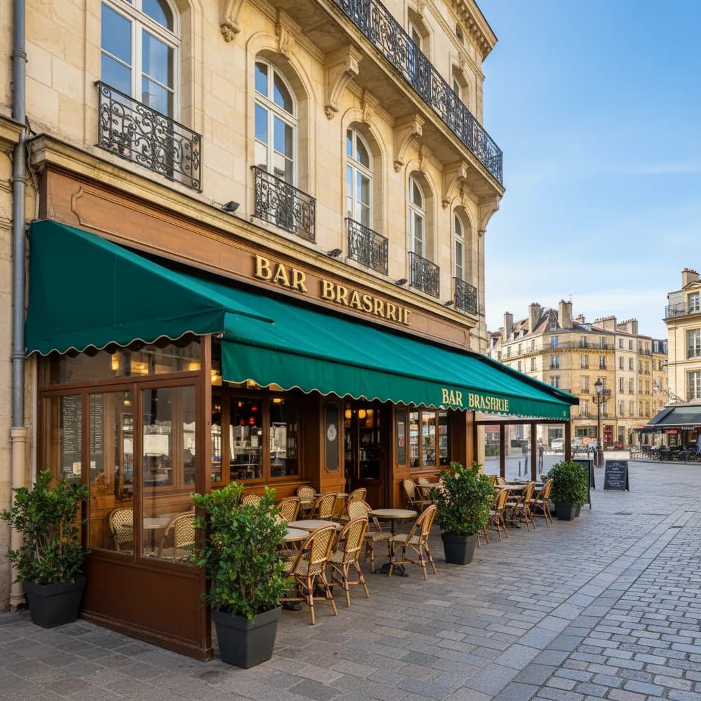 Bar-brasserie 210m² à Bordeaux : terrasse - licence IV - Image 1