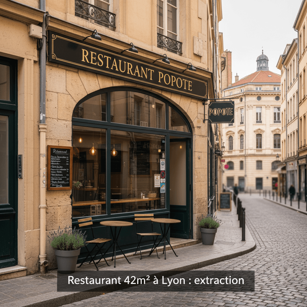 Restaurant 42m² à Lyon : extraction - Image 1
