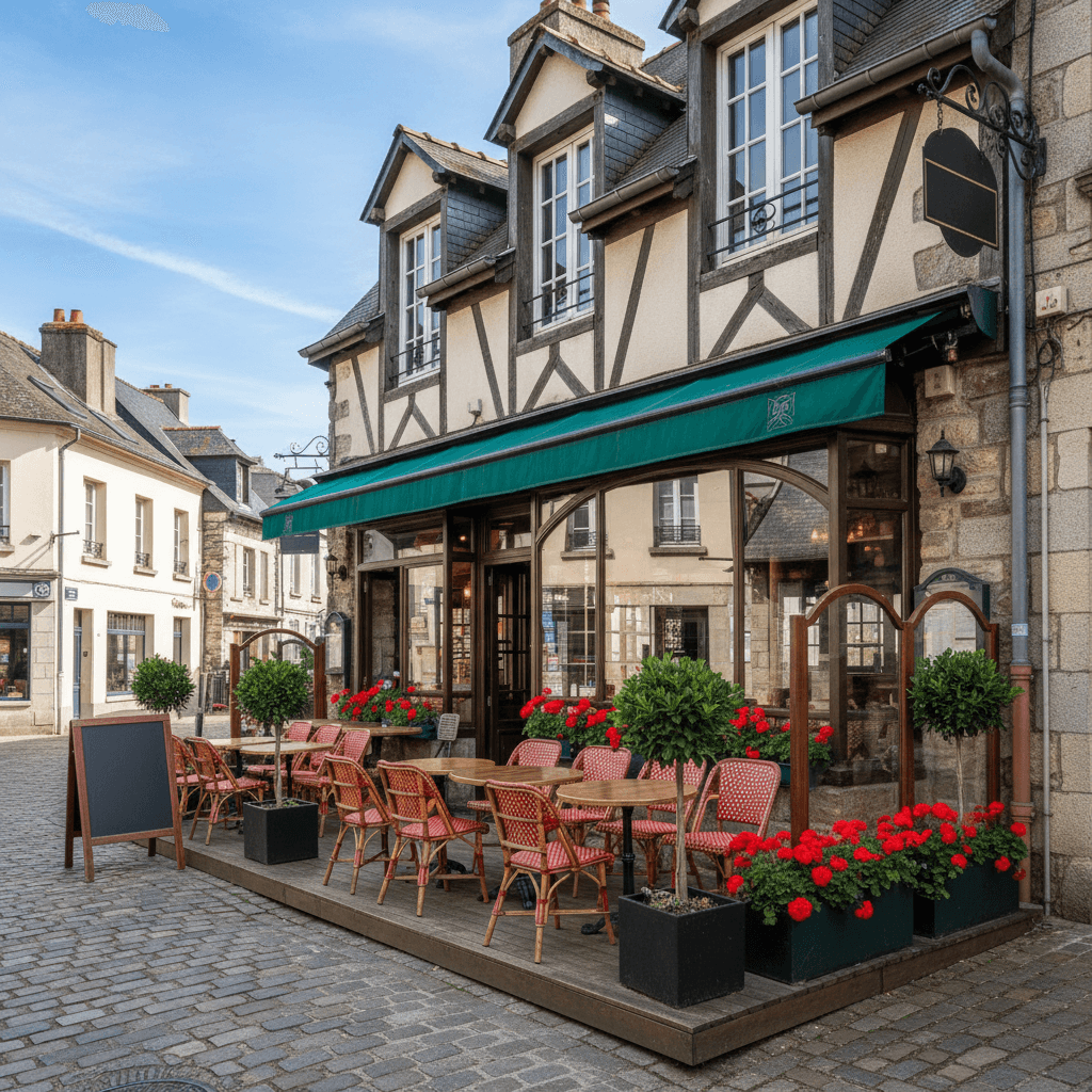 Restaurant 270m² à Honfleur : terrasse - licence IV - Image 1