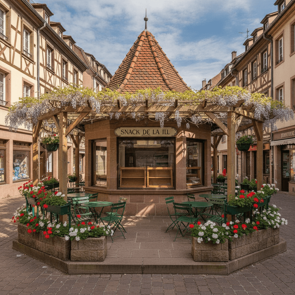 Snack à Strasbourg : terrasse