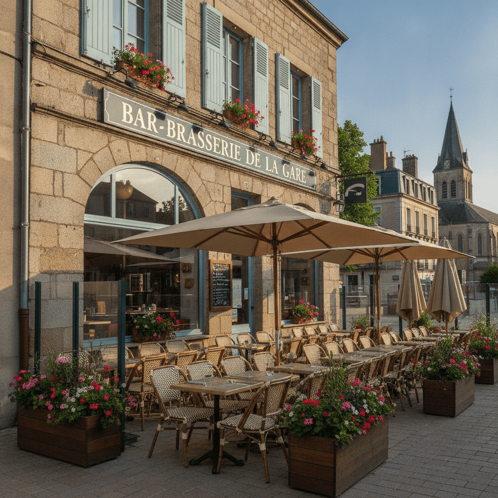 Bar-brasserie 200m² à Tarbes : terrasse - licence IV