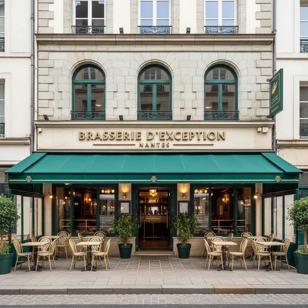 Bar-brasserie 180m² à Nantes : terrasse - Image 1