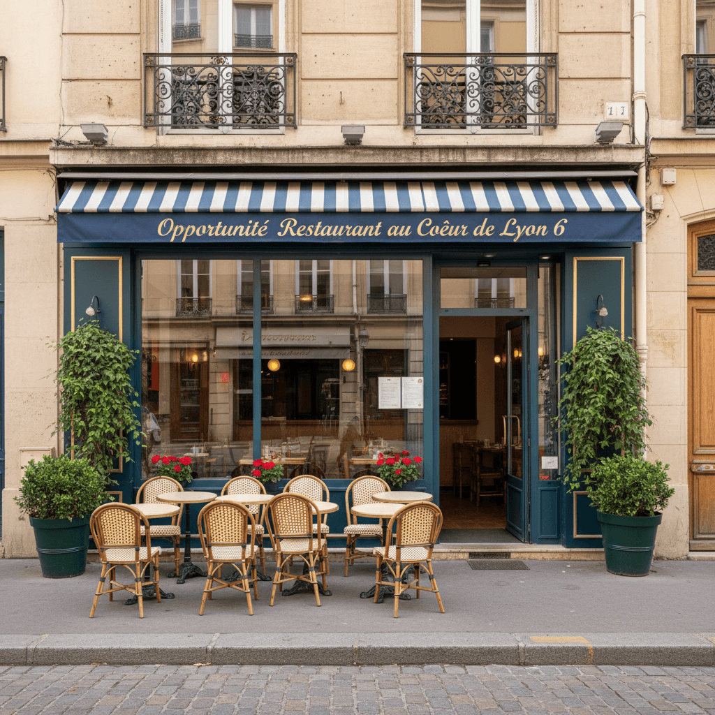 Restaurant 70m² à Lyon : terrasse - extraction