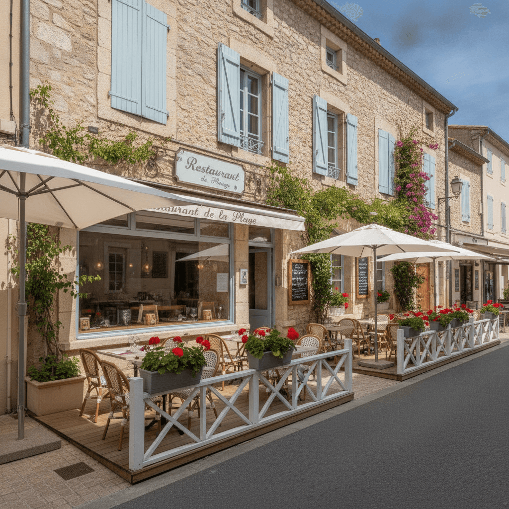 Restaurant 500m² à Le Barcarès : terrasse - licence IV - Image 1