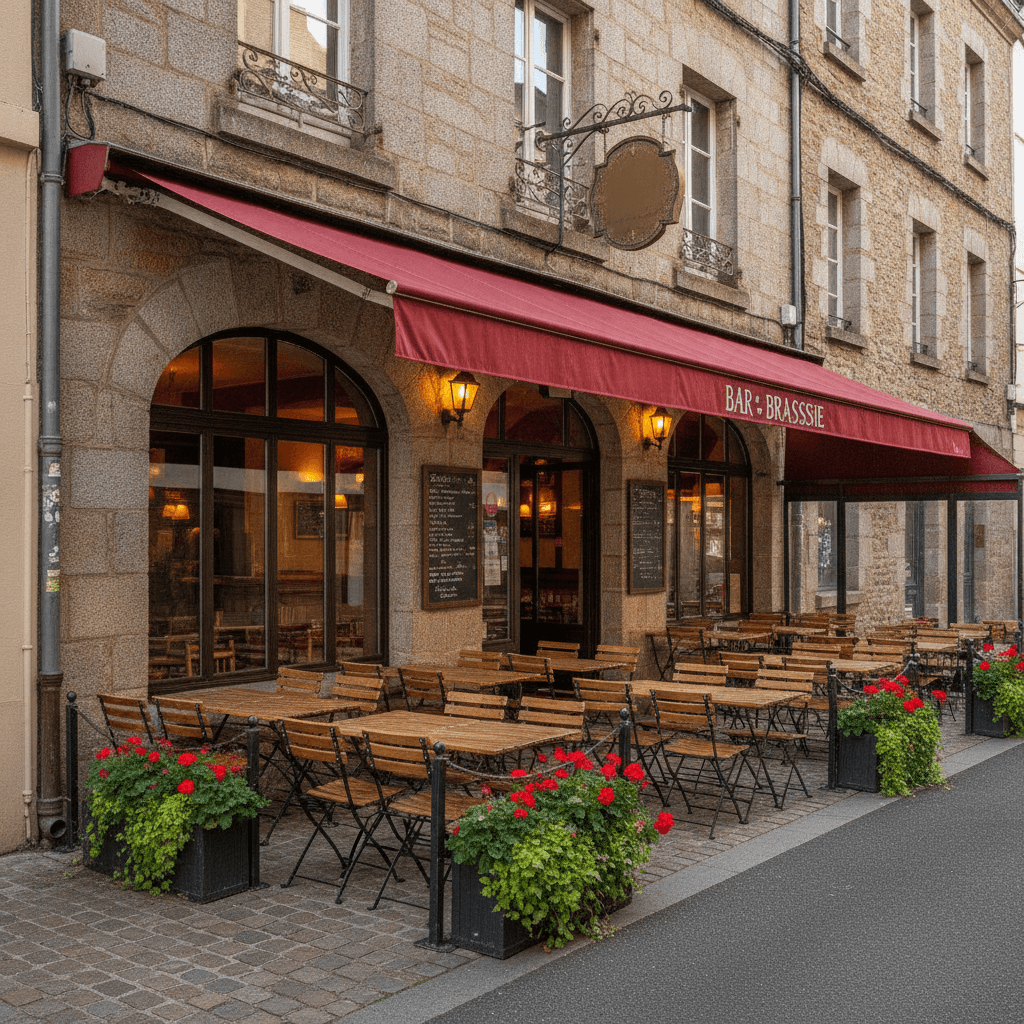 Bar-brasserie à Vannes : terrasse - licence IV