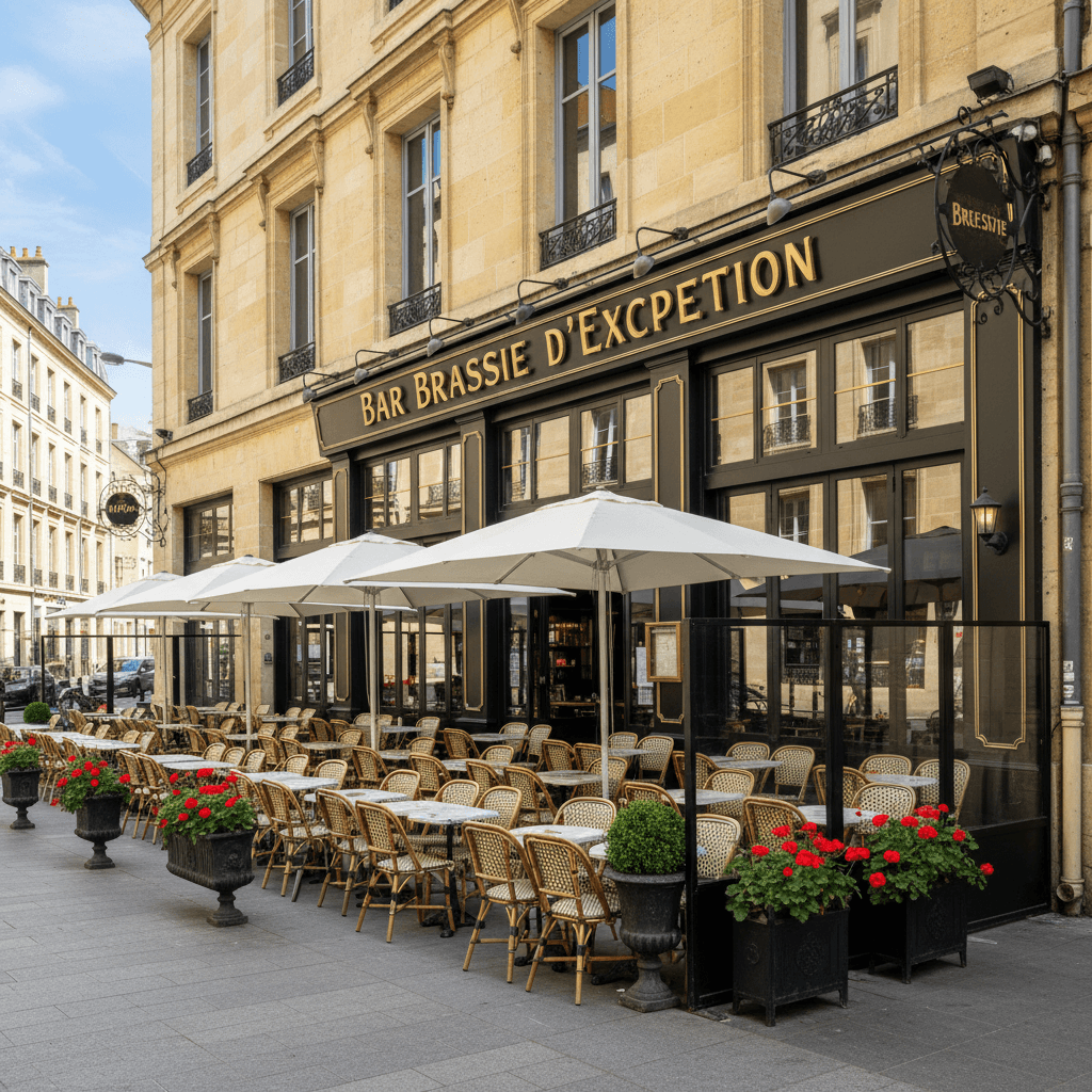 Bar-brasserie à Bordeaux : terrasse - licence IV