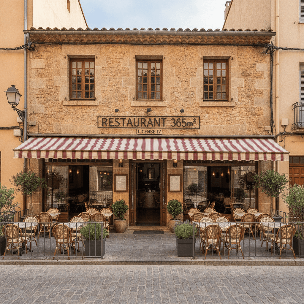 Restaurant 365m² à Perpignan : terrasse - licence IV - Image 1