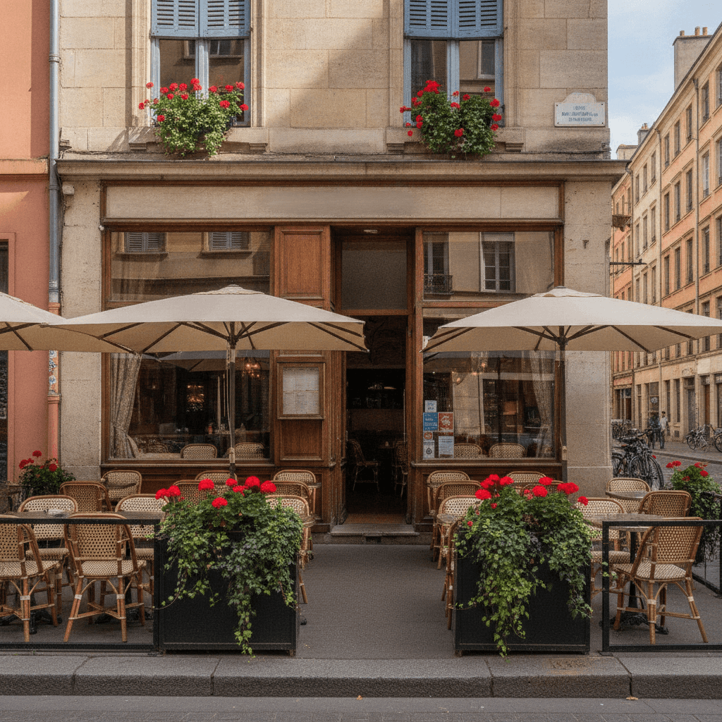 Restaurant 100m² à Lyon : terrasse - extraction