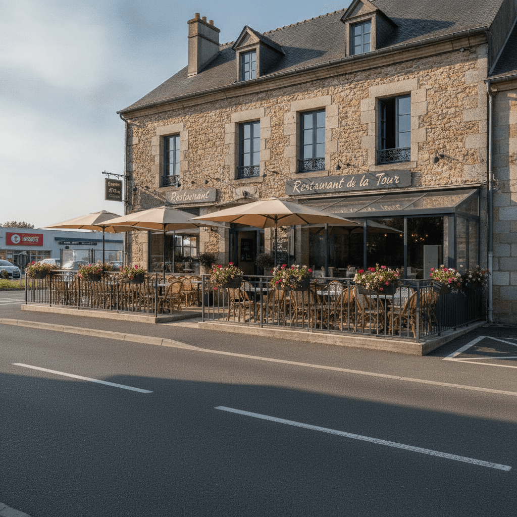 Restaurant à Juillan : terrasse - extraction - Image 1
