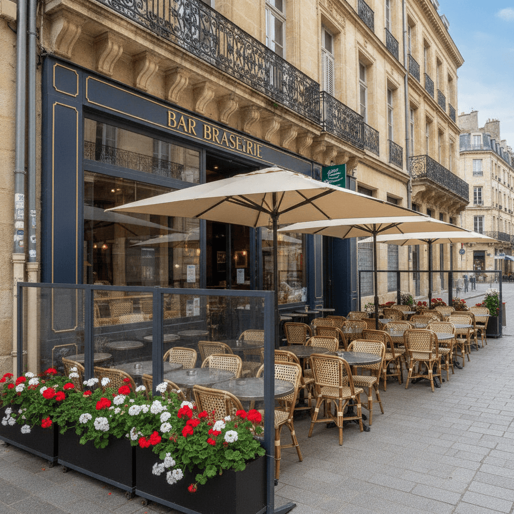 Bar-brasserie 92m² à Bordeaux : terrasse - licence IV - Image 1