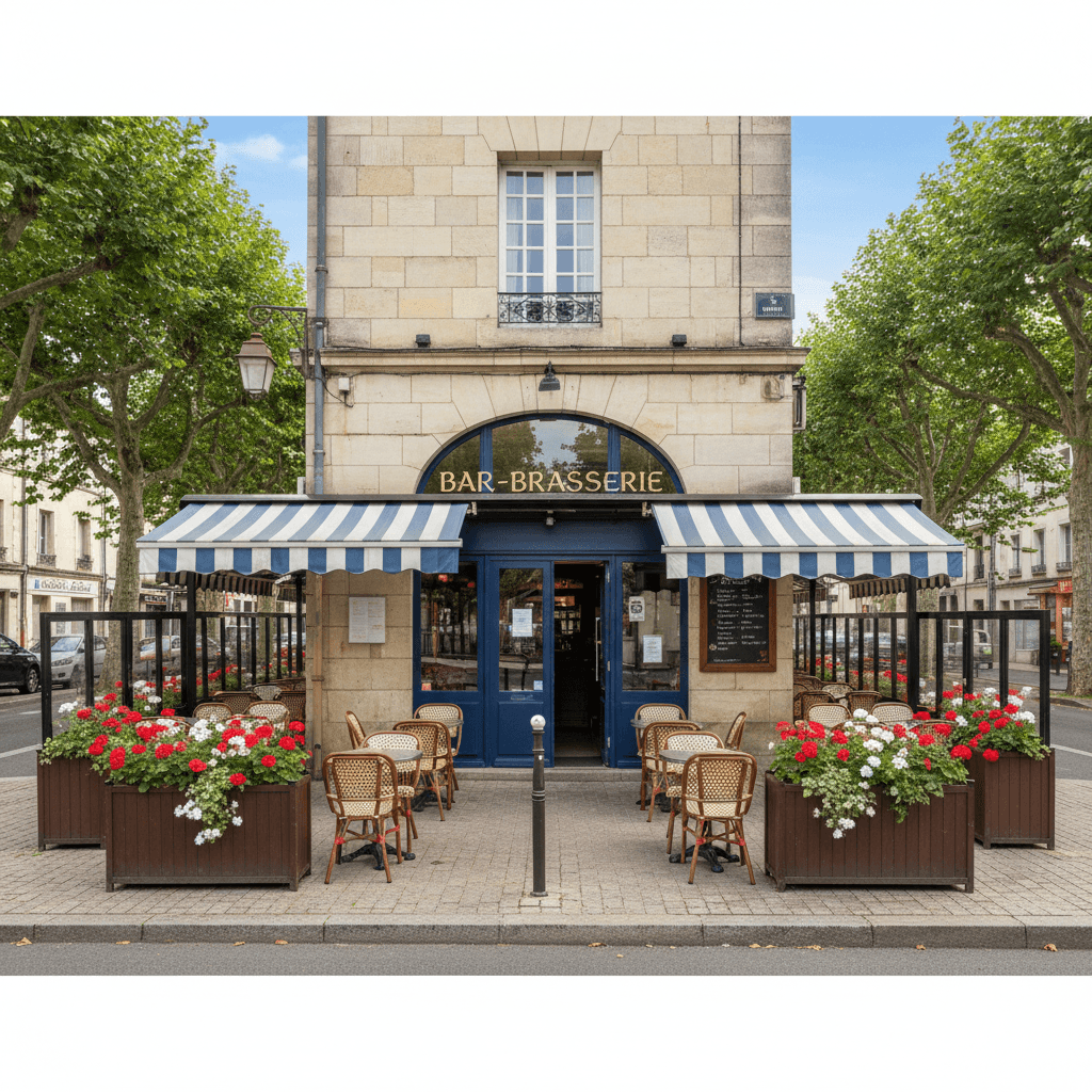 Bar-brasserie à Pau : terrasse - licence IV