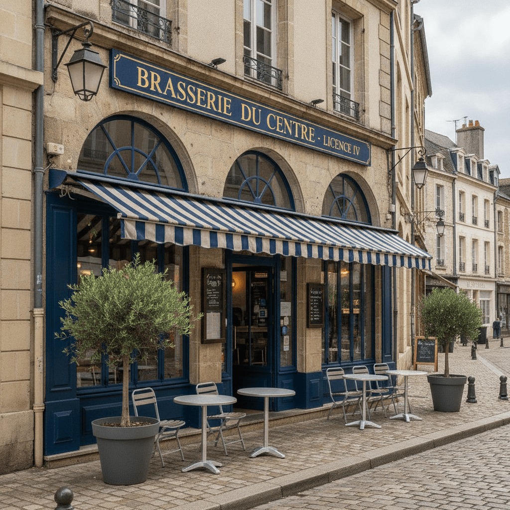Bar-brasserie à Gournay-En-Bray : terrasse - licence IV - Image 1