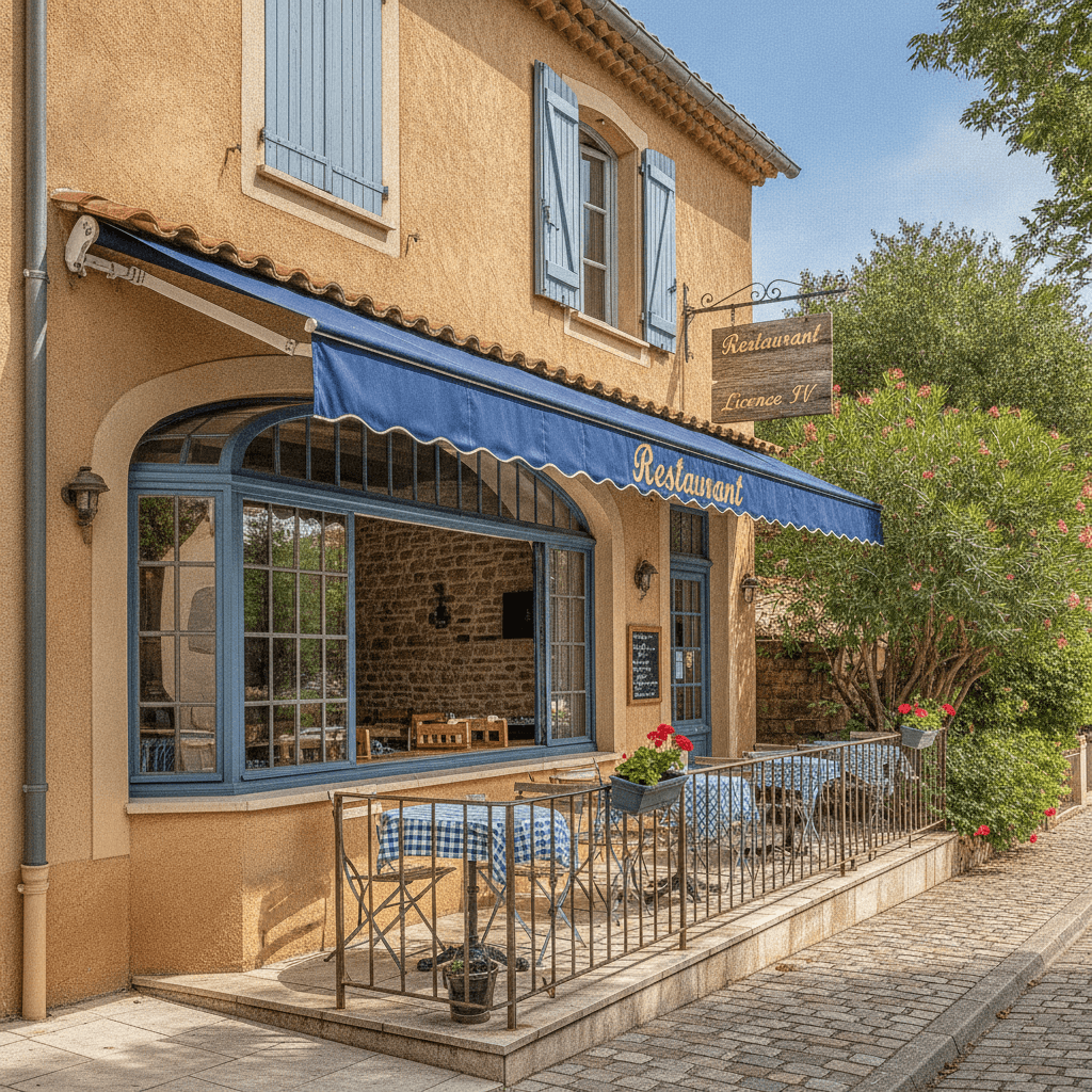 Restaurant à Le Lavandou : terrasse - licence IV - Image 1