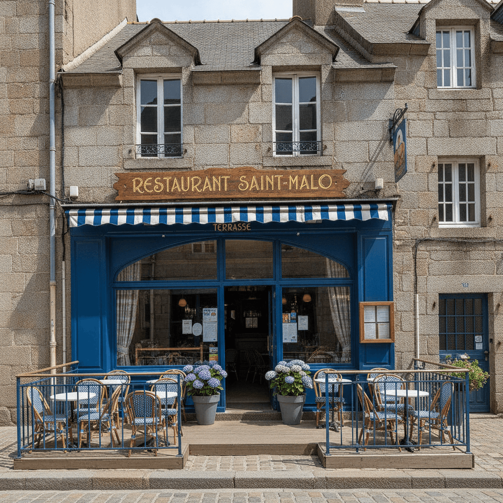 Restaurant à Saint-Malo : terrasse - licence IV
