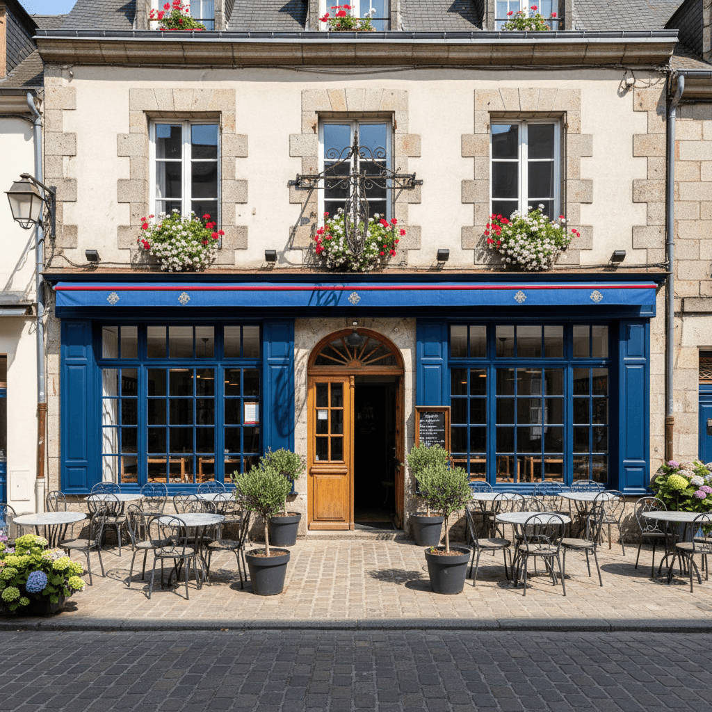Restaurant à Vannes : terrasse - extraction - Image 1