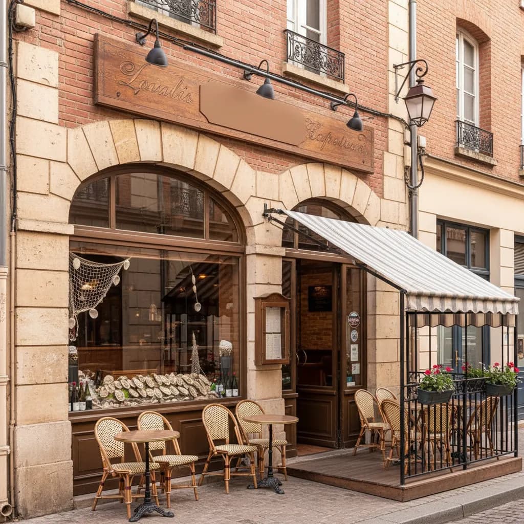 Restaurant à Toulouse : terrasse - extraction - Image 1