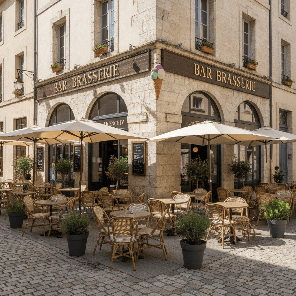 Bar-brasserie 250m² à Aigues-Mortes : terrasse - licence IV - Image 1