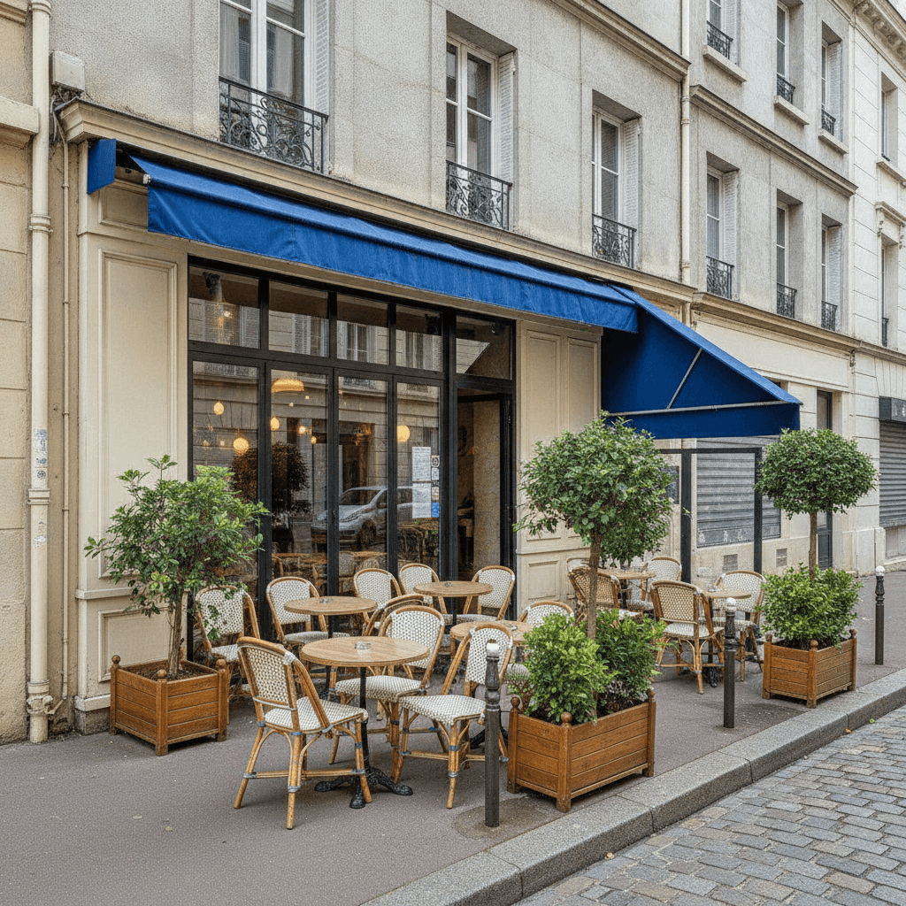 Restaurant 60 couverts à Gennevilliers : terrasse - licence IV en liquidation judiciaire - Image 1