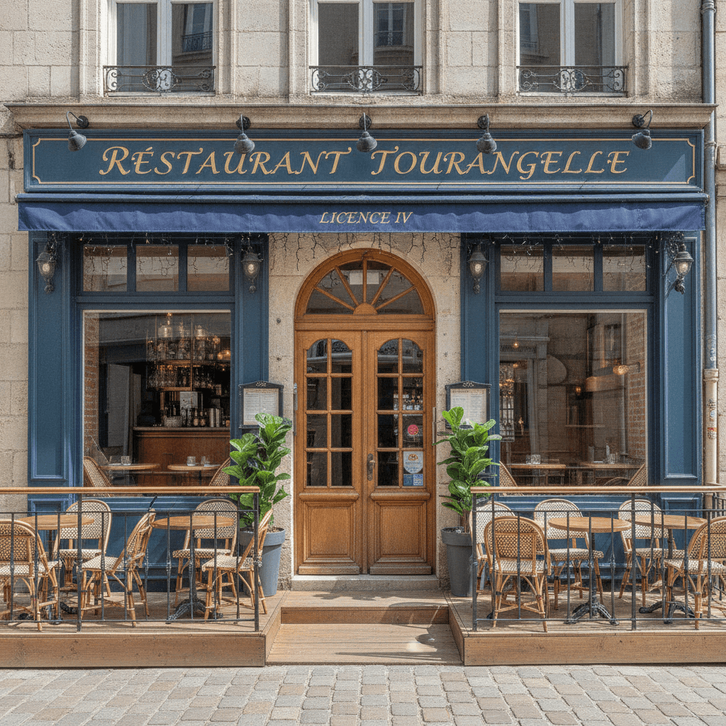 Restaurant 400m² à Tours : terrasse - licence IV - Image 1