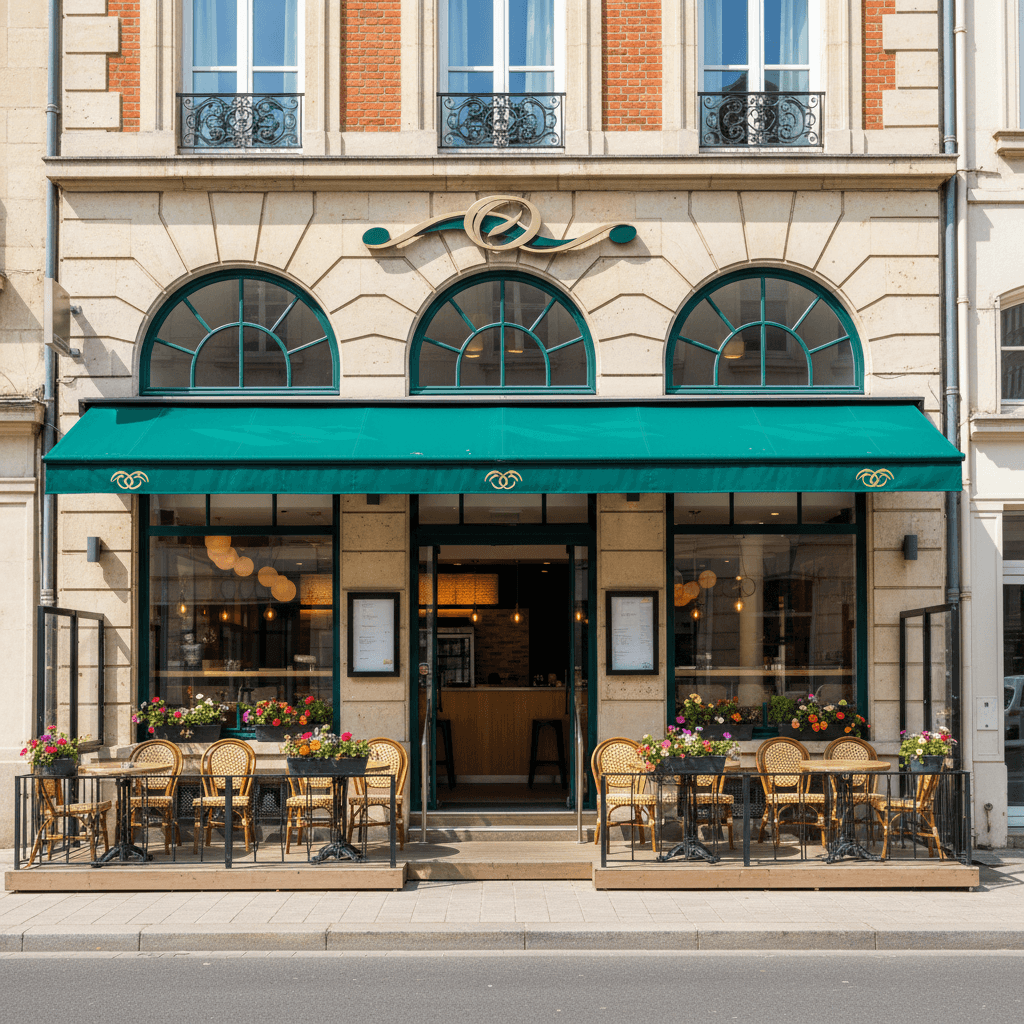 Fast-food 288m² à Le Havre : terrasse - licence IV