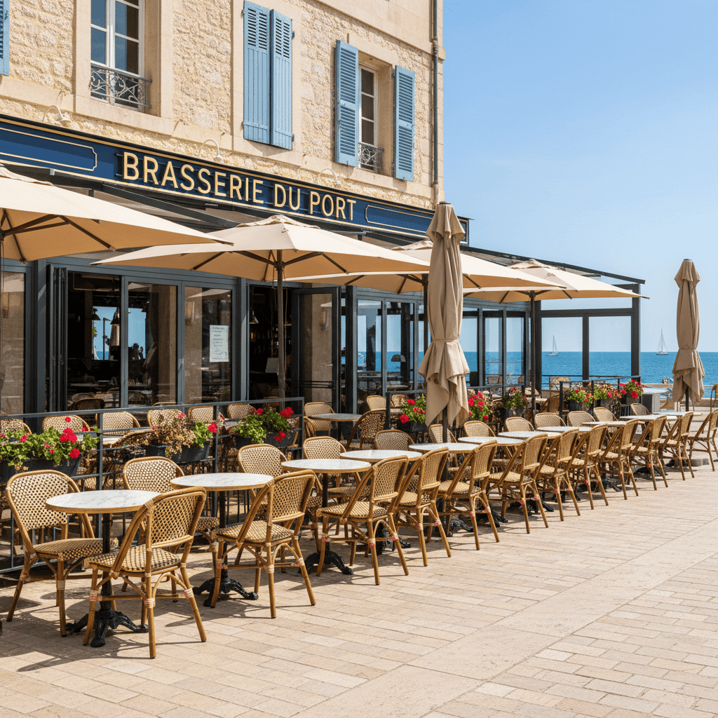 Bar-brasserie 250m² à Saint-Laurent-Du-Var : terrasse - licence IV - Image 1