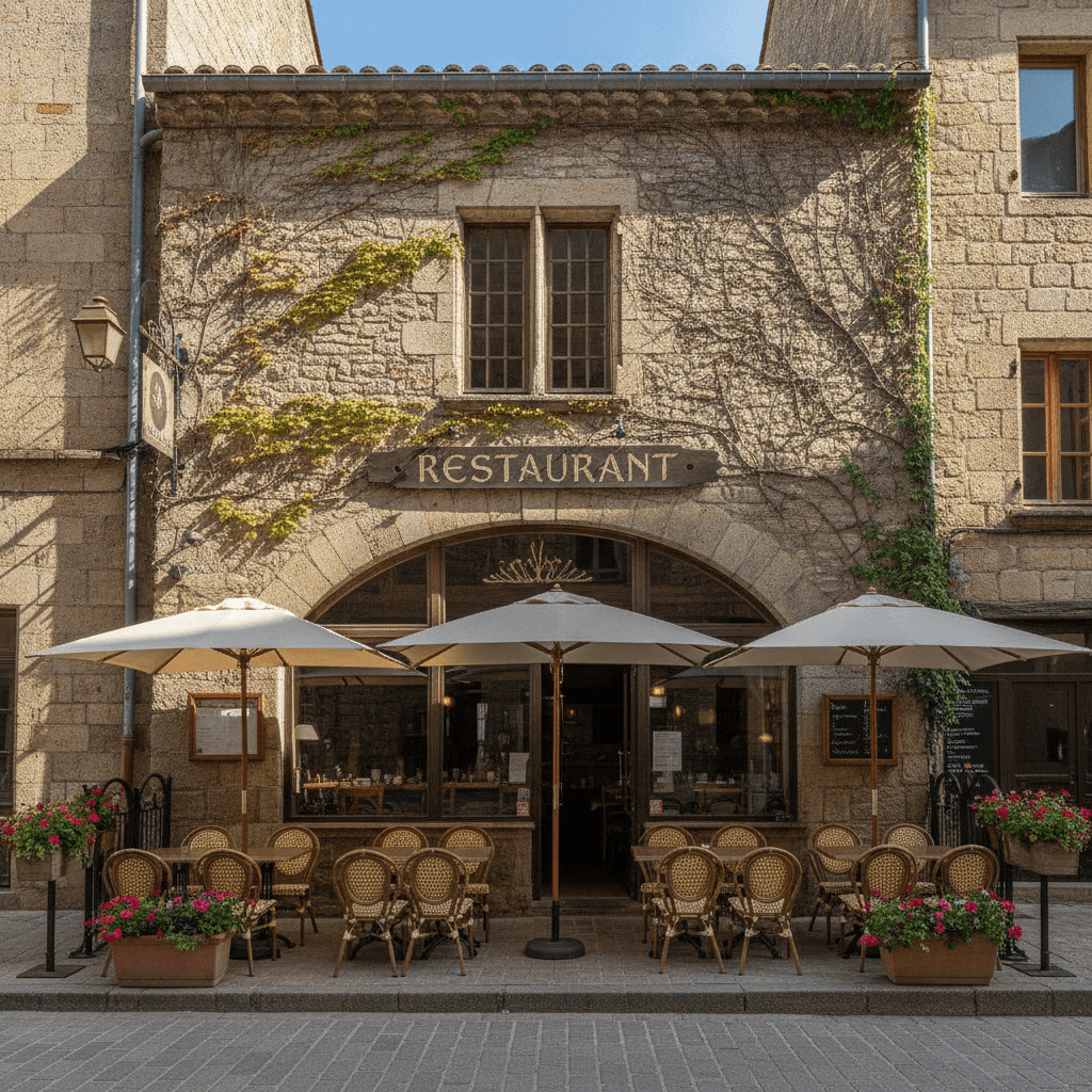 Restaurant 145m² à Carcassonne : terrasse - licence IV