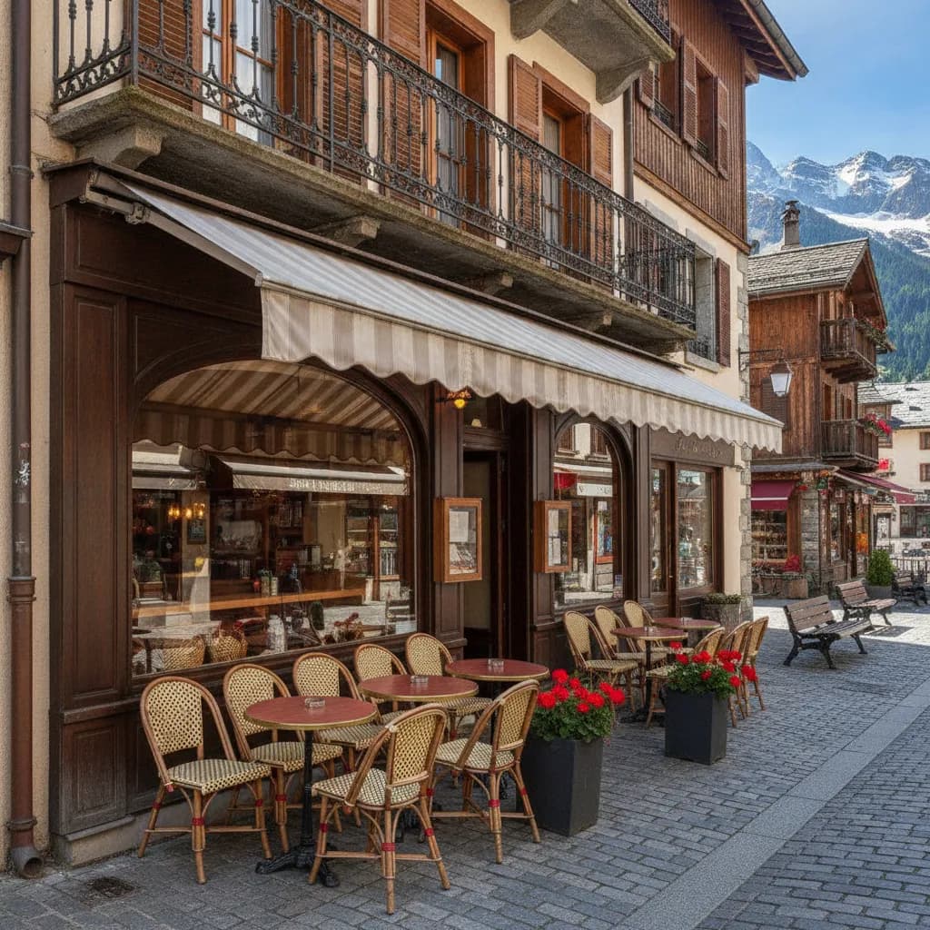 Restaurant 34m² à Chamonix-Mont-Blanc : terrasse - extraction - Image 1