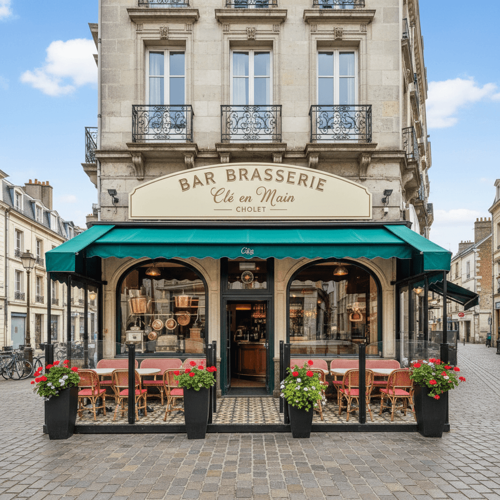 Bar-brasserie 100m² à Cholet : terrasse - licence IV - Image 1