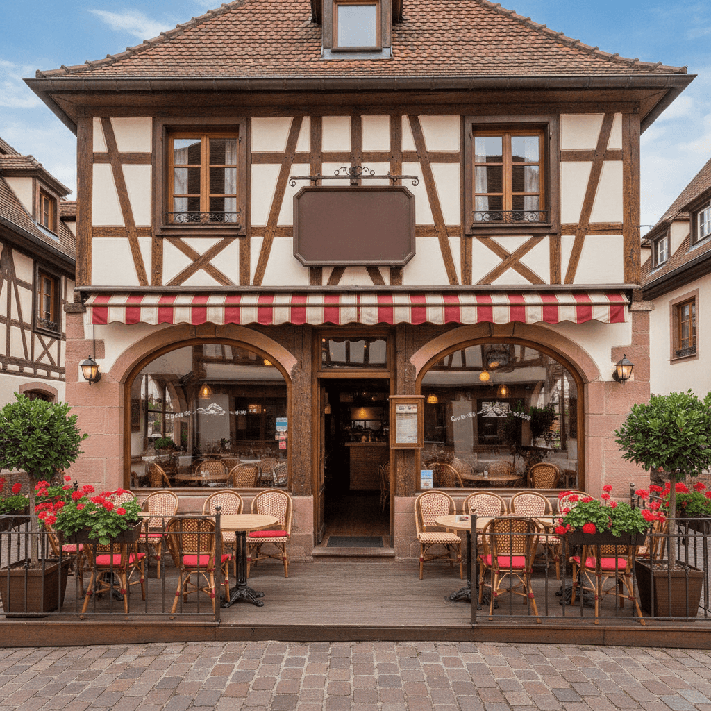 Restaurant 150m² à Strasbourg : terrasse - licence IV - Image 1
