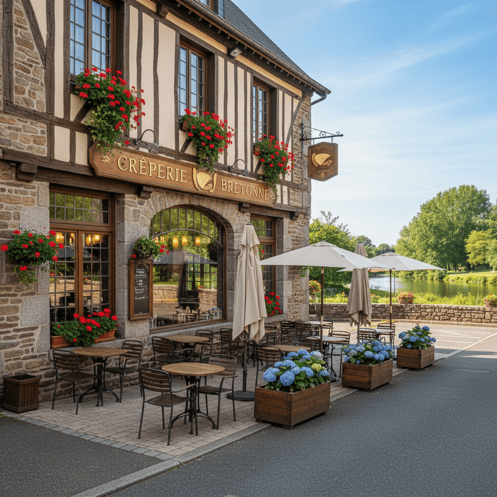 Restaurant à Vannes : terrasse - extraction - Image 1
