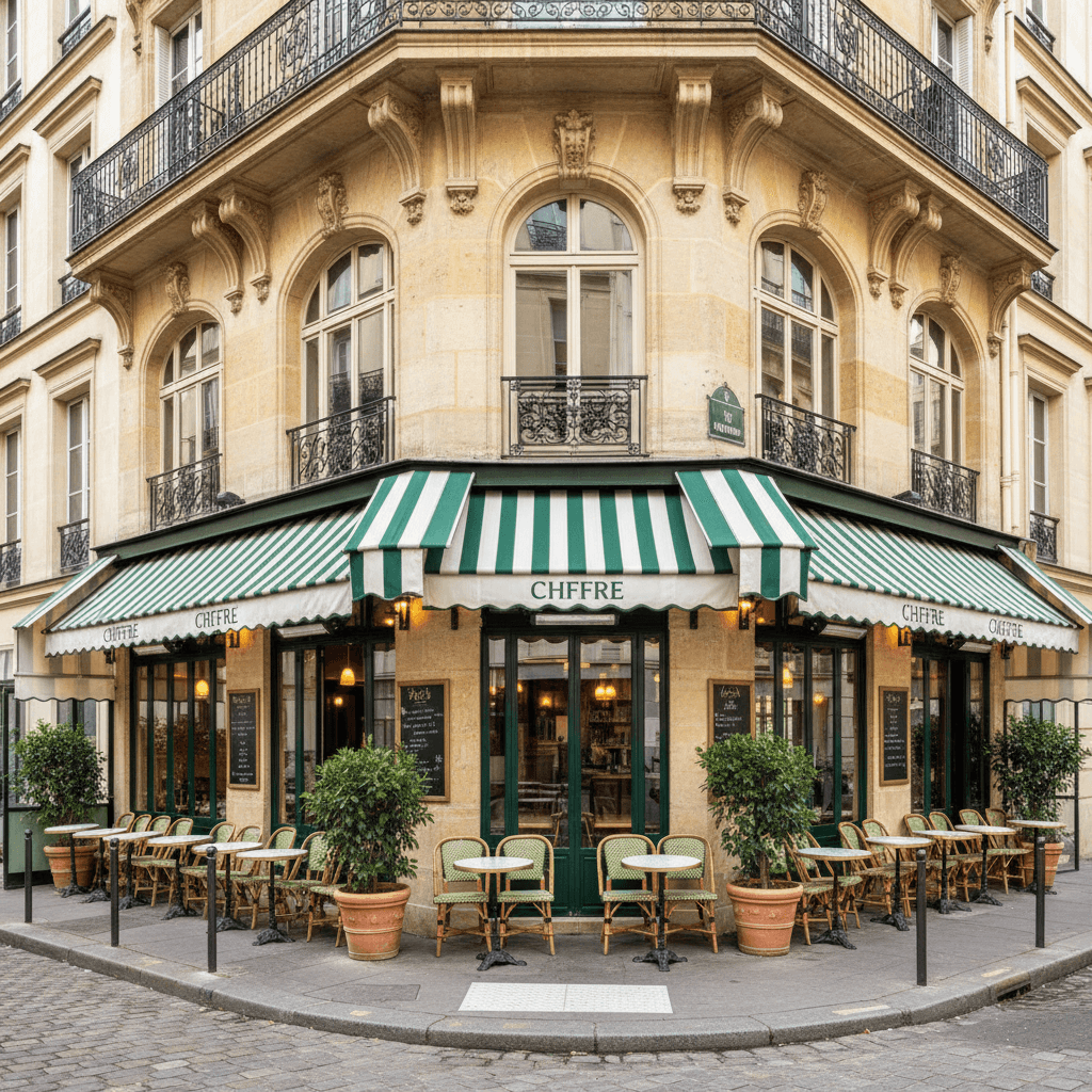 Restaurant 25 couverts à Paris : terrasse - licence IV